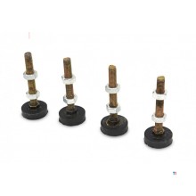 HBM 4-teiliges Set Nivellierfüße, Schwingungsdämpfer M10-Gewinde – 100 kg. Pro Stück