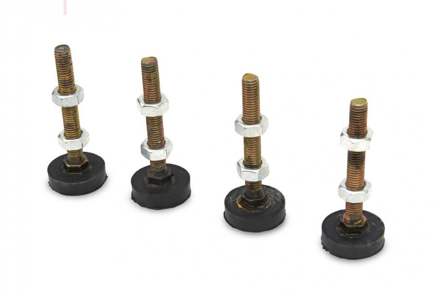 HBM 4-teiliges Set Nivellierfüße, Schwingungsdämpfer M10-Gewinde – 100 kg. Pro Stück