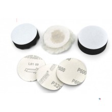 HBM 75 mm. 6 Piece Polishing and Sanding Set HBM 75 mm. 6 Piece Polishing and Sanding Set