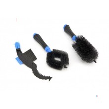 HBM 3-delt rengjøringsbørstesett for sykler, motorsykler og felger