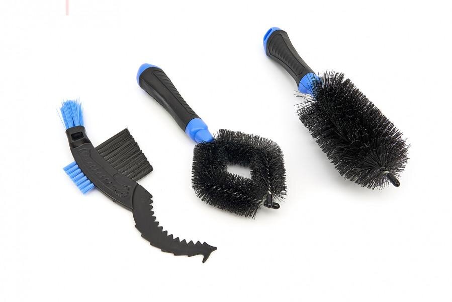 HBM 3-delt rengjøringsbørstesett for sykler, motorsykler og felger