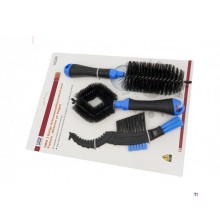 HBM 3-delt rengjøringsbørstesett for sykler, motorsykler og felger