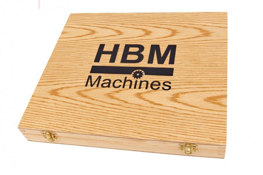 HBM 8-delt professionelt mejselsæt med skæresten og slibetilbehør