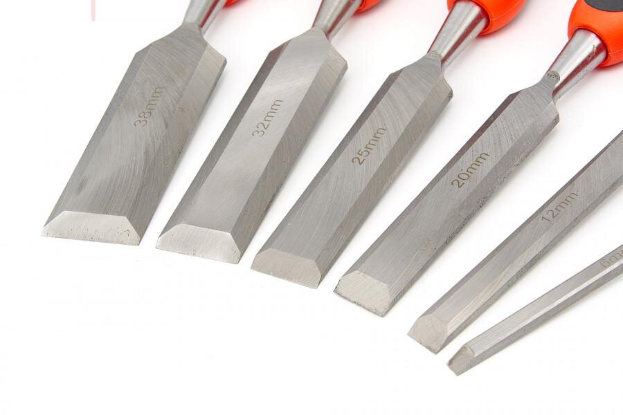 HBM 8-delt professionelt mejselsæt med skæresten og slibetilbehør