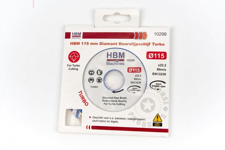 HBM 230 mm diamantskæreskive turbo