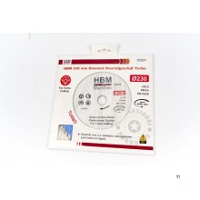 HBM 230 mm diamantskæreskive turbo