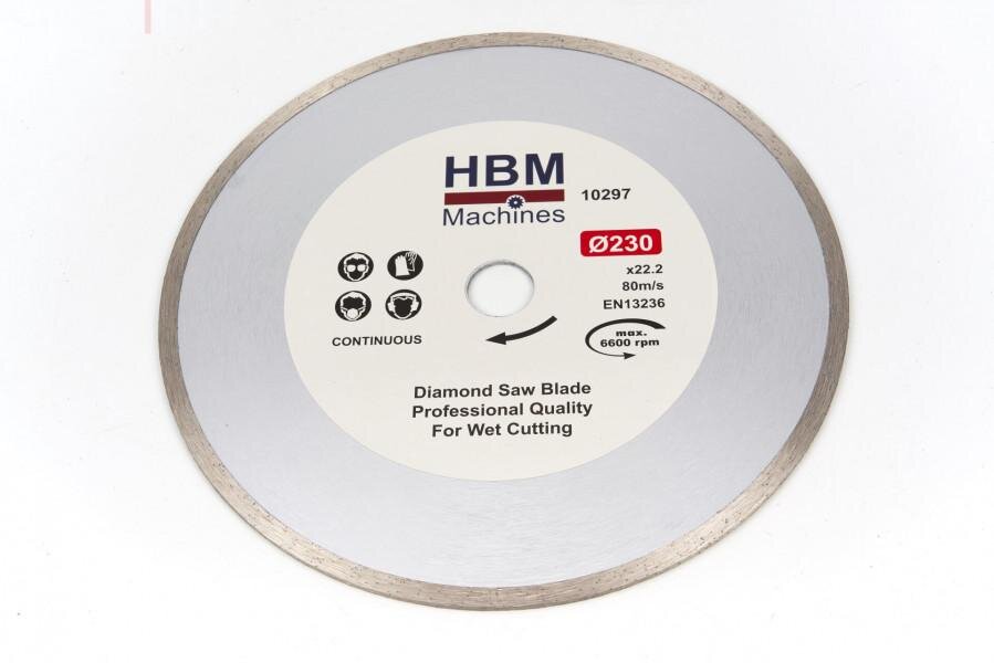 HBM 180 mm diamantskæreskive lukket