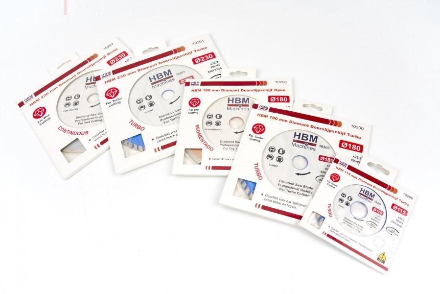 HBM 180 mm diamantskæreskive lukket