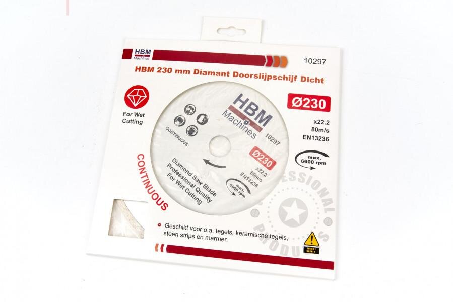HBM 180 mm diamantskæreskive lukket
