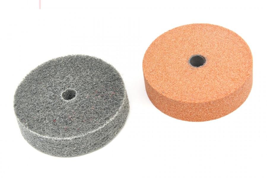 HBM slibe- og polerskive til HBM 75 mm. Fleksibel akselsliber og polermaskine