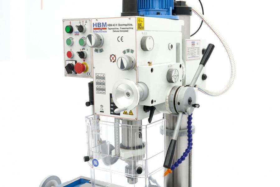 HBM 40 H Bohrmaschine, Gewindeschneidmaschine, Fräsmaschine Deluxe Komplett