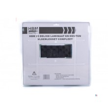 HBM 23-teiliges Laminat- und Holzbodenset komplett