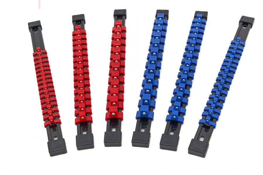 HBM 6-teiliger Steckschlüsselsatz für 86-teilige ¼-3/8- und 1/2-Steckschlüssel