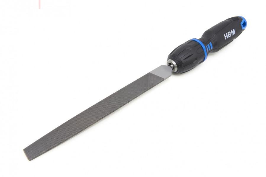 HBM 19-teiliges professionelles Feilenset mit rutschfestem Softgrip-Griff im stabilen Aufbewahrungskoffer