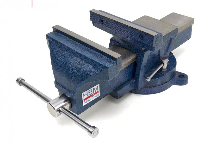 HBM Profi 150 mm Schraubstock mit Drehfuß