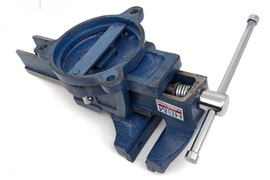 HBM Profi 150 mm Schraubstock mit Drehfuß