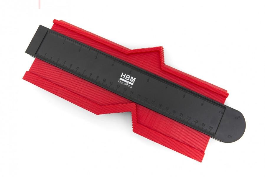 HBM 180 x 130 x 21 mm Professionelle Magnetprofillehre mit Schloss