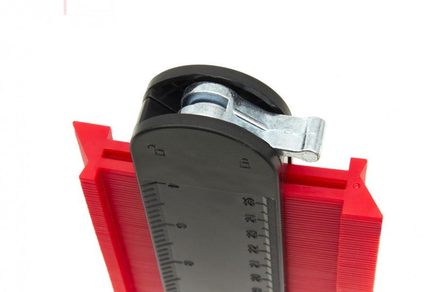 HBM 305 x 130 x 21 mm Professionel magnetisk profilstik med lås og vaterpas