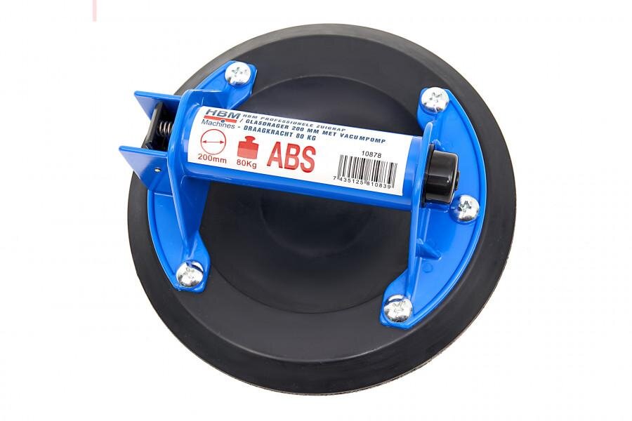 HBM Professional Sugekopp / Glassholder 200 mm med vakuumpumpe - Lastekapasitet 80 Kg