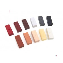 HBM 11-delers reparasjonssett for laminat - parkettgulv og møbler inkludert 11 farger og batteri