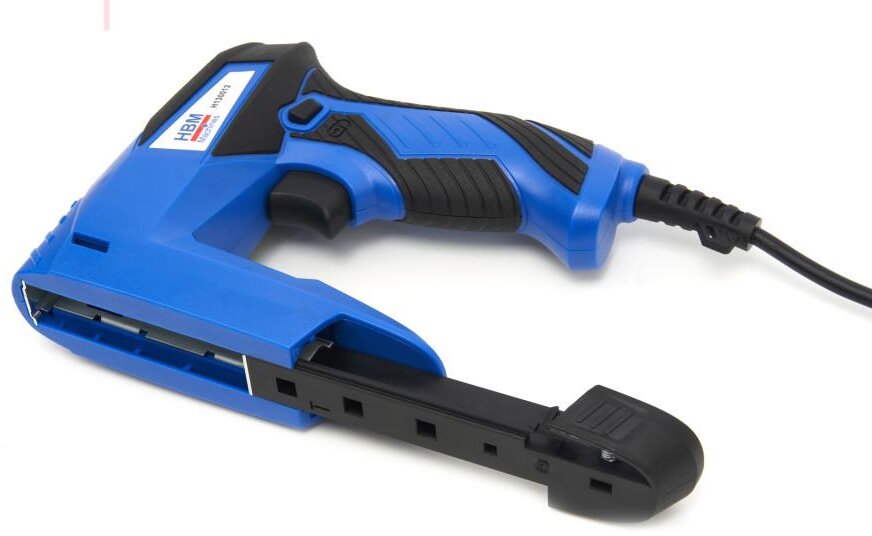 HBM Elektrotacker inklusive 400 Klammern und 100 Nägeln