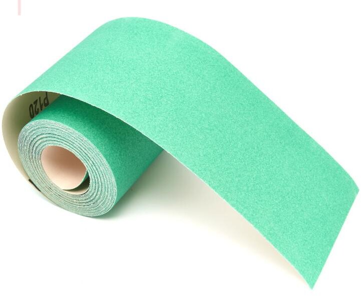 HBM 10 Meter x 115 mm Aluminiumoxid-Schleifpapierrolle - K120