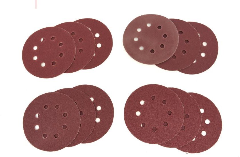HBM 12-delad uppsättning slipskivor för HBM Variable Excentric Sander 320 Watt