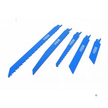 HBM 5-delt savklingesæt til HBM Profi 600W mini stempelsav / universalsav med variabel hastighed e HBM 5-delt savklingesæt til HBM Profi 600W mini stempelsav / universalsav med variabel hastighed e