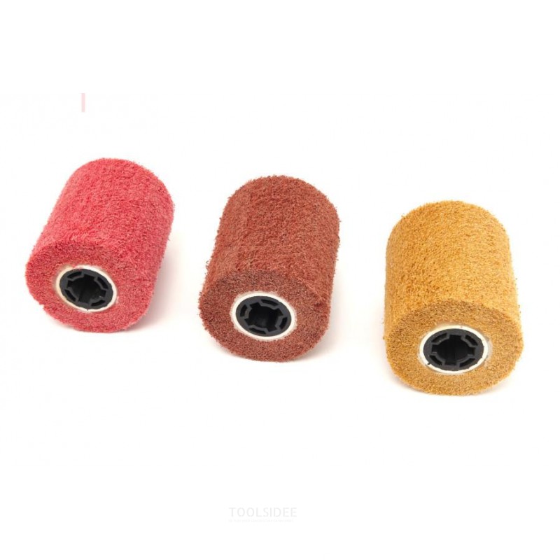 HBM Nylon Web Sanding Cylinder Grit 60 For Satin Finishing Machine 80 x 100 mm