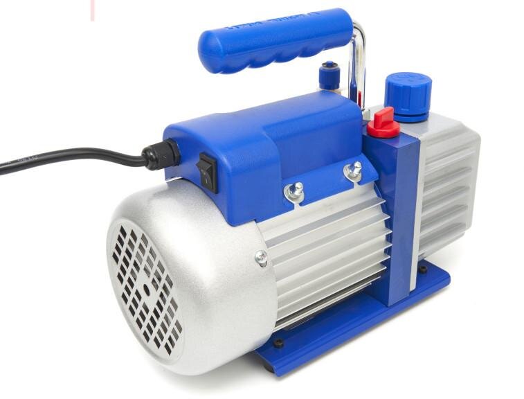 HBM Vakuumpumpe 1 trin med 2-fold manometersæt 85 liter pr. minut