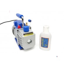 HBM Vakuumpumpe 1 trin med 2-fold manometersæt 85 liter pr. minut