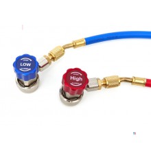 HBM Vakuumpumpe 1 trin med 2-fold manometersæt 85 liter pr. minut