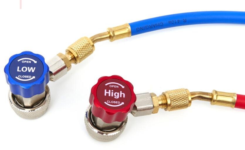 HBM Vakuumpumpe 1 trin med 2-fold manometersæt 85 liter pr. minut