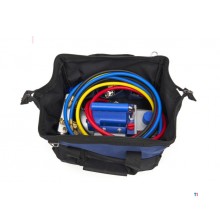 HBM Vakuumpumpe 1 trin med 2-fold manometersæt 85 liter pr. minut