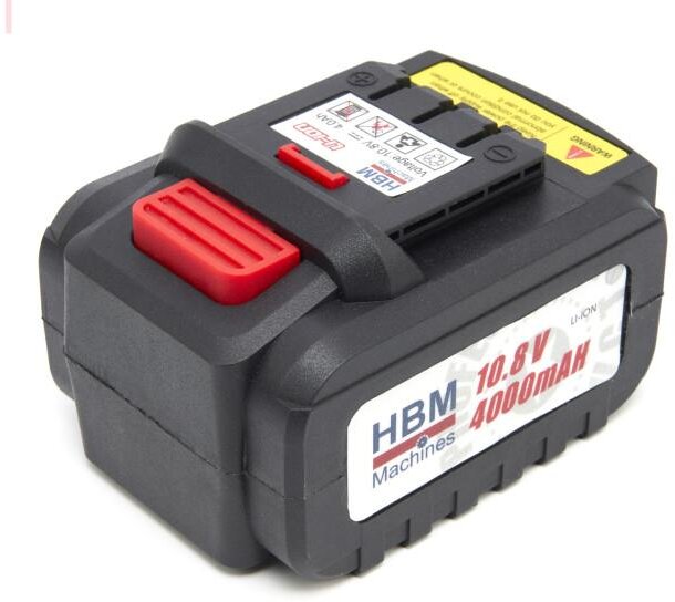 HBM-batteri for HBM Profi 10,8 V - 4400mAh flettemaskin inkludert 2 batterier