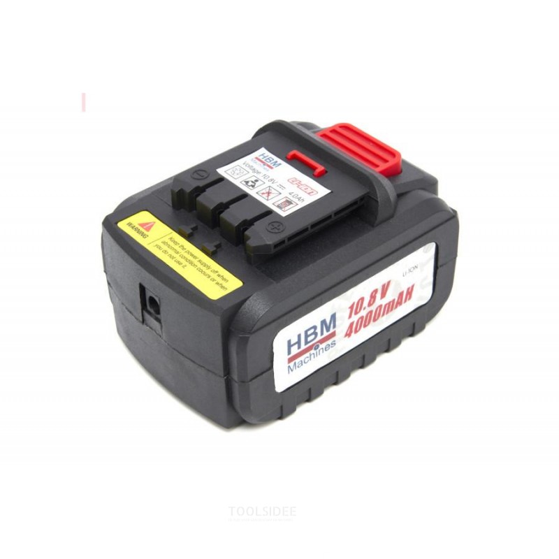 HBM-akku HBM Profi 10.8 V - 4400mAh flettemaskin sisältää 2 akkua