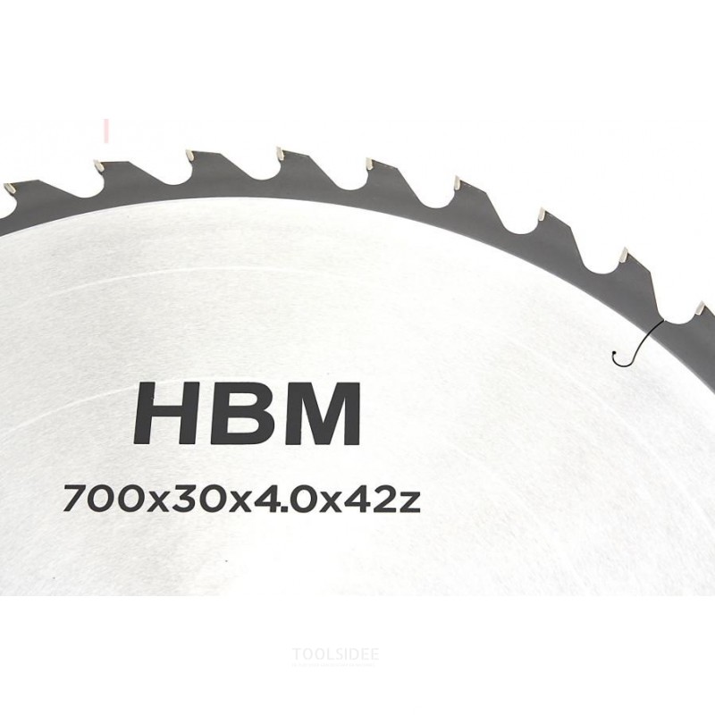 HBM 700 mm - 42-T Savklinge til HBM Professional Vippesav / Brændesav 5,5 HK - 400 Volt