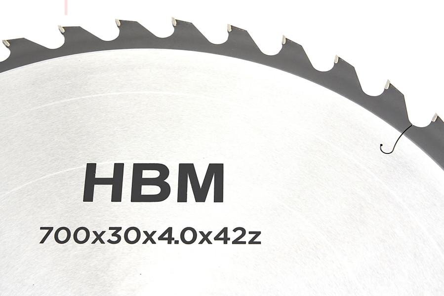 HBM 700 mm - 42-T Sagblad for HBM Professional Tiltsag / Vedsag 5,5 HK - 400 Volt HBM 700 mm - 42-T Sagblad for HBM Professional Tiltsag / Vedsag 5,5 HK - 400 Volt