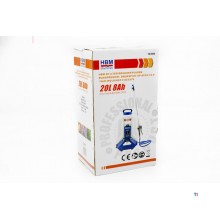 HBM 20 liters trykkstyrt ryggsekksprøyte / trykksprøyte på batteri 12-V / 8Ah inkludert 2 batterier