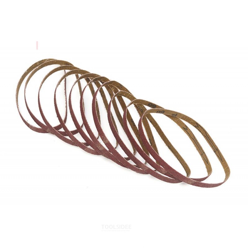 HBM 10-delt slibebåndssæt 13 x 457 mm K60 til HBM Powerfile / Båndsliber / Båndsliber