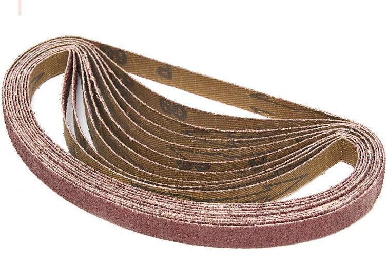 HBM 10-delt slipebåndsett 13 x 457 mm K80 for HBM Powerfile / Stripsliper / Båndsliper