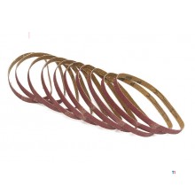 HBM 10-delt slipebåndsett 13 x 457 mm K80 for HBM Powerfile / Stripsliper / Båndsliper