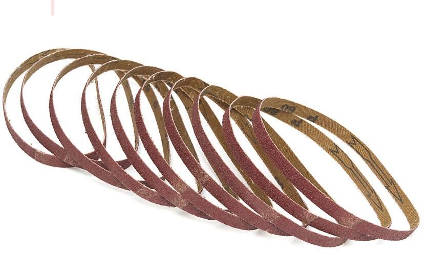 HBM 10-delt slipebåndsett 13 x 457 mm K80 for HBM Powerfile / Stripsliper / Båndsliper