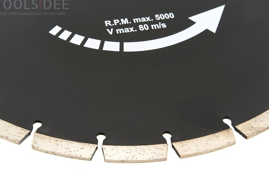 HBM 350 mm diamantsavklinge til HBM 350 mm professionel stensavmaskine - 2300W