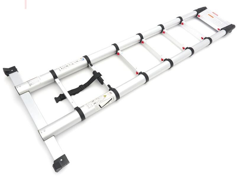 HBM Professional Teleskopstige – Aluminium – Maks. Arbejdshøjde 3,80 m