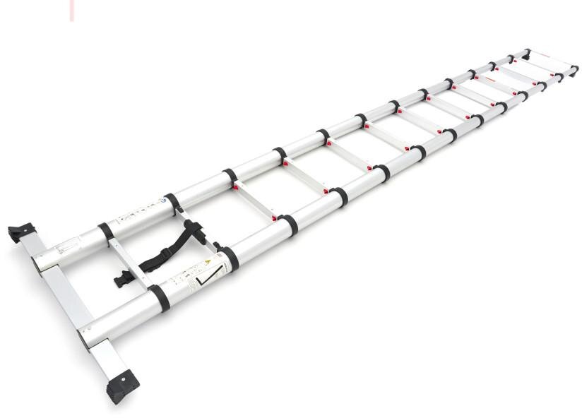 HBM Professional Teleskopstige – Aluminium – Maks. Arbejdshøjde 3,80 m