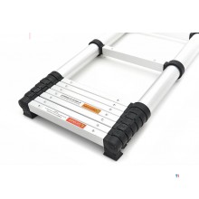 HBM Professional Teleskopstige – Aluminium – Maks. Arbejdshøjde 3,80 m