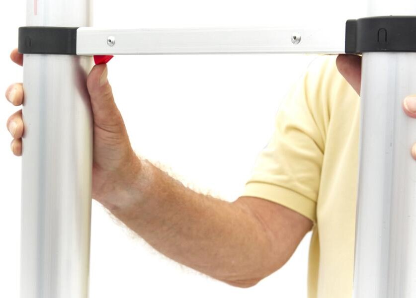 HBM Professional Teleskopstige – Aluminium – Maks. Arbejdshøjde 3,80 m