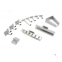 HBM 12-teilige Aufhängehaken und Lagerregale HBM Werkzeugwände und modulare Werkstattsysteme