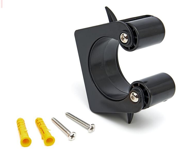 HBM Cykelbeslag, Cykelklemme, Vægbeslag, Cykelvægklemme, Dækklemme, Cykeldækklemme